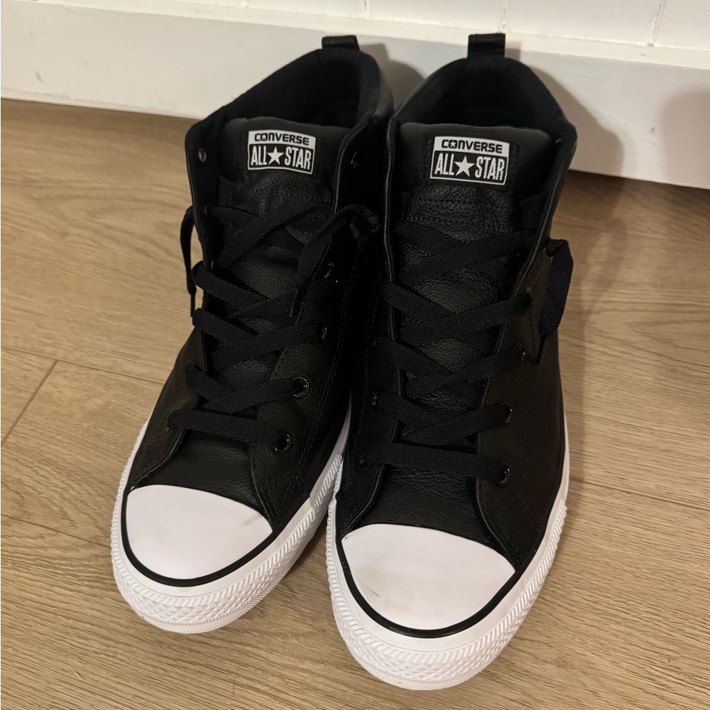 CONVERSE Chuck Taylor High Street Mid Rise Leather Sneakers